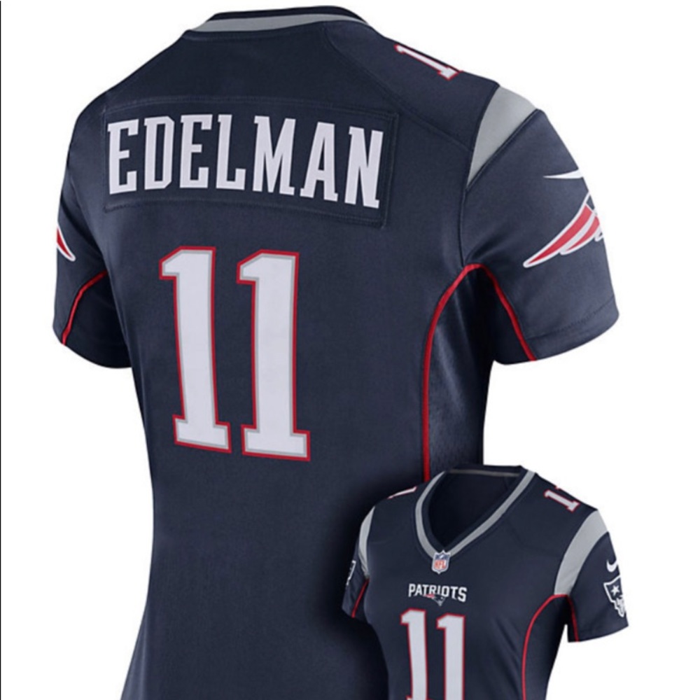Women's Nike NE Patriots Edelman NFL Jersey sz: M